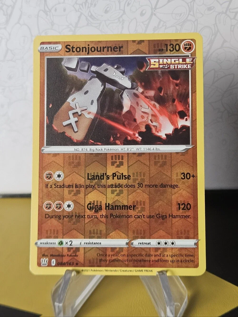 Stonjourner 084/163 Pokemon TCG Reverse Holo Rare